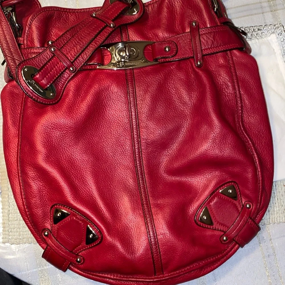 B. Makowsky cranberry red Shoulder bag! EUC! - Picture 11 of 16
